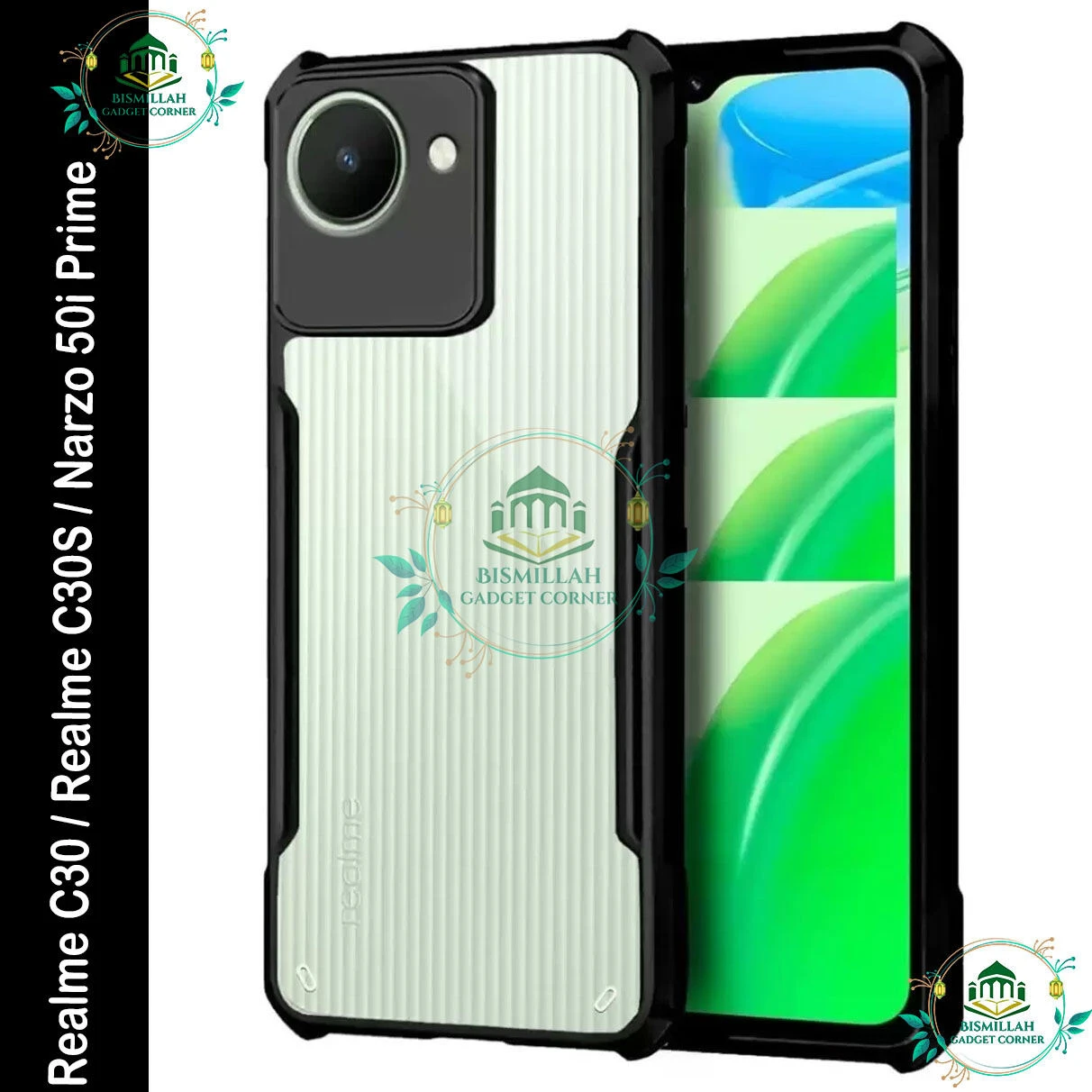 Xundd Back Cover for Realme C30 / Realme C30S / Narzo 50i Prime Transparent Hybrid Hard PC Back Bumper