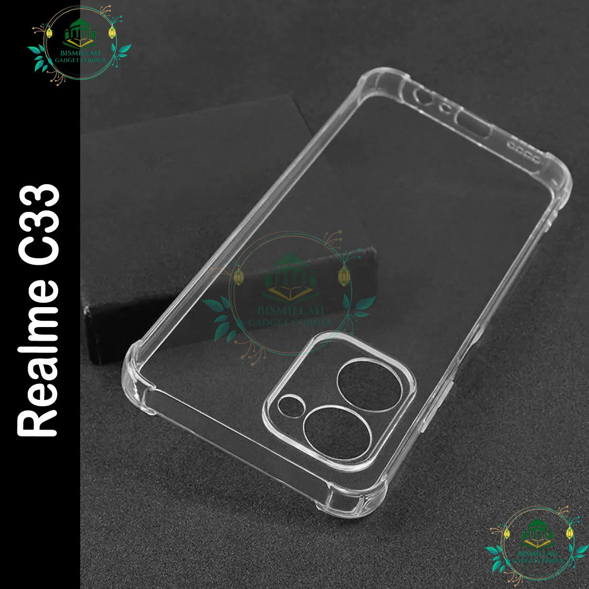 Transparent back cover For Realme C33 Luxury transparent Protect Back Cover Soft Case