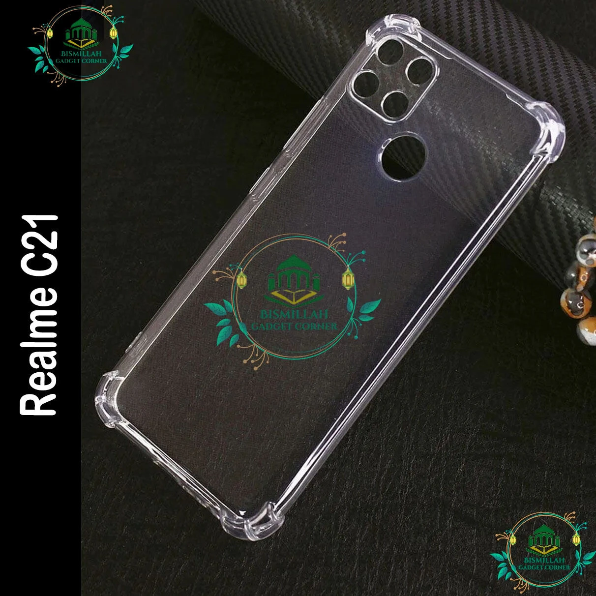 Transparent back cover For Realme C21 Luxury transparent Protect Back Cover Soft Case