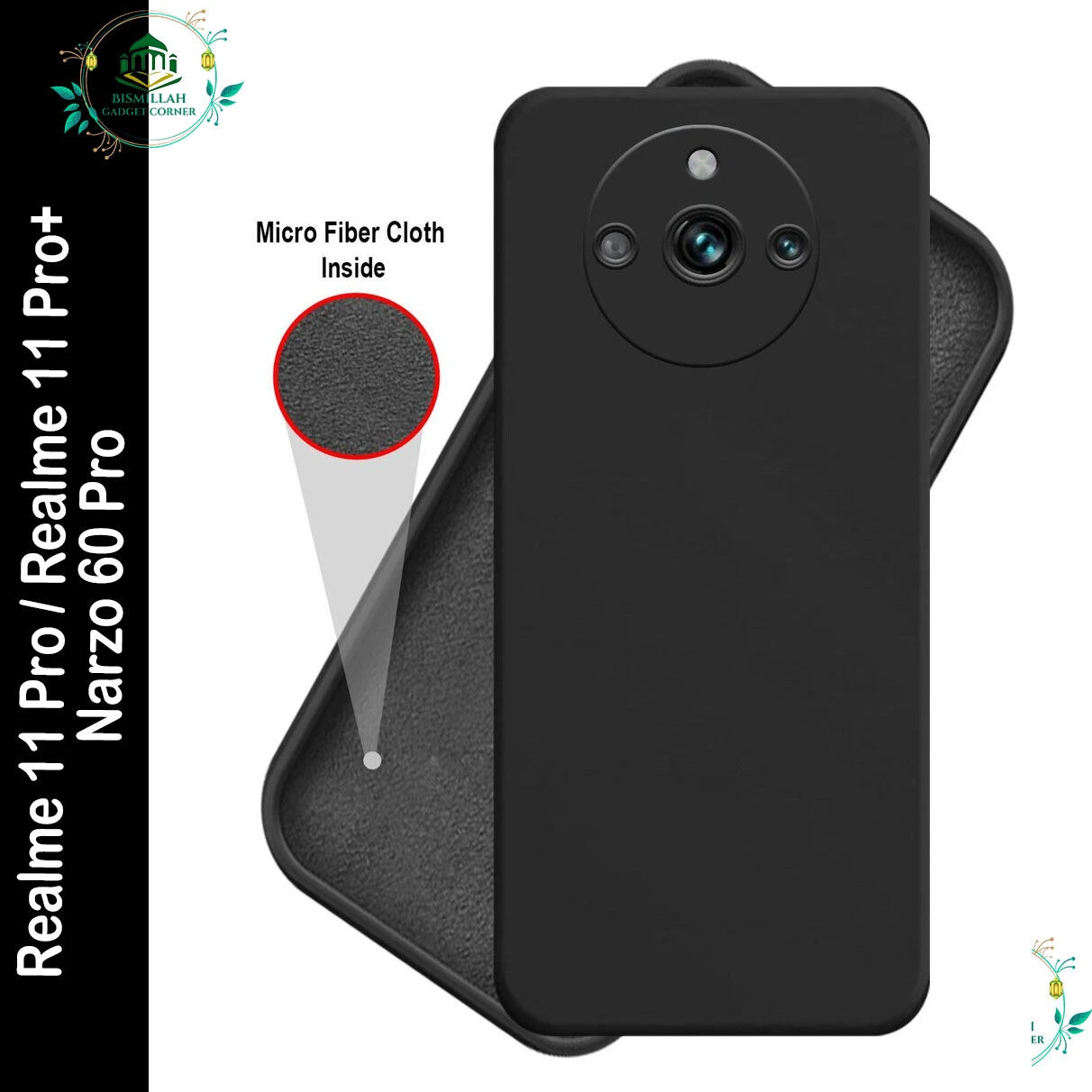 Premium Liquid Silicone Phone case for Realme 11 Pro / Realme 11 Pro+ / Narzo 60 Pro Liquid Silicon Mobile Back Case Soft Silicone Phone Cover