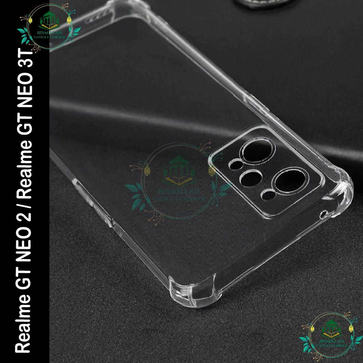 Transparent back cover For Realme GT NEO 2 / Realme GT NEO 3T Luxury transparent Protect Back Cover Soft Case