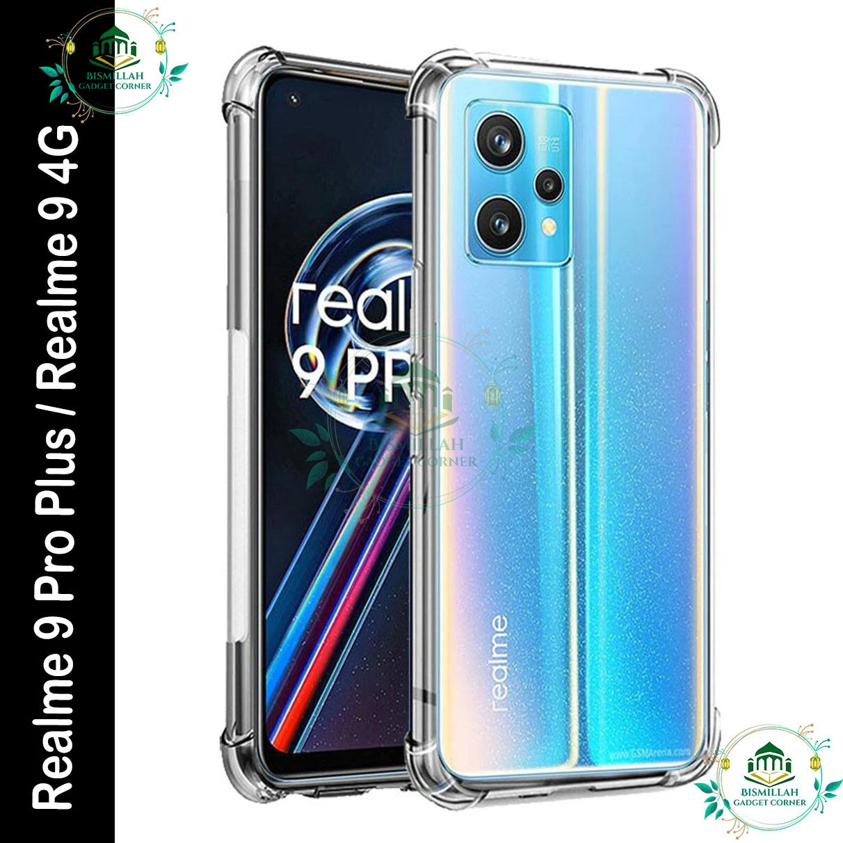 Transparent back cover For Realme 9 pro plus / Realme 9 4G Luxury transparent Protect Back Cover Soft Case