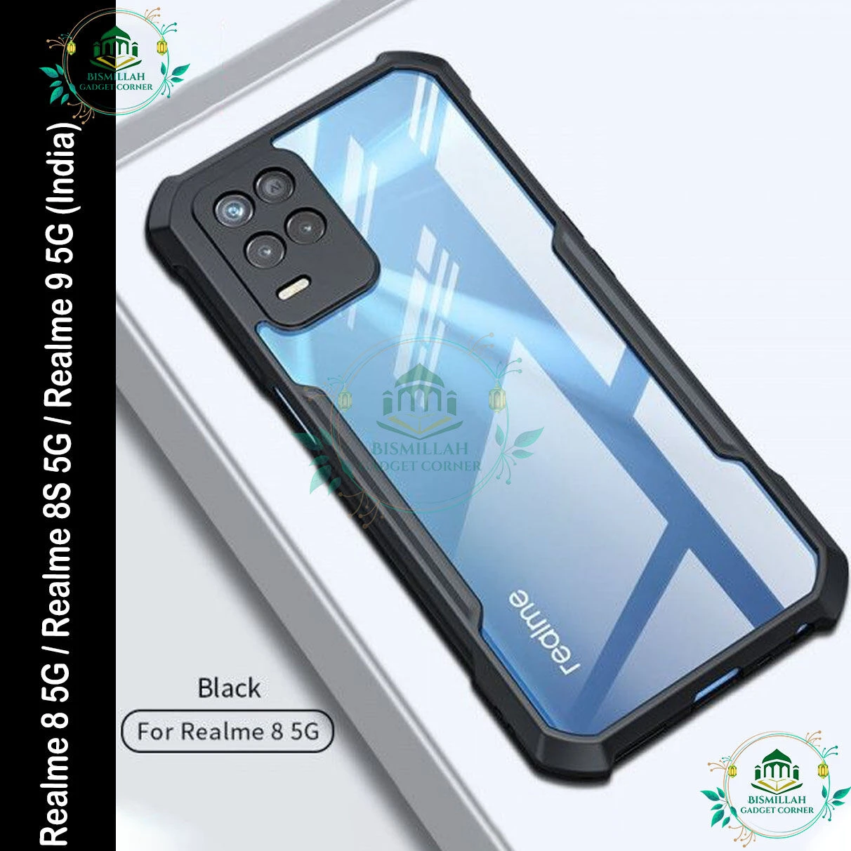 Xundd Back Cover for Realme 8 5G / Realme 8S 5G / Realme 9 5G (India) Transparent Hybrid Hard PC Back Bumper