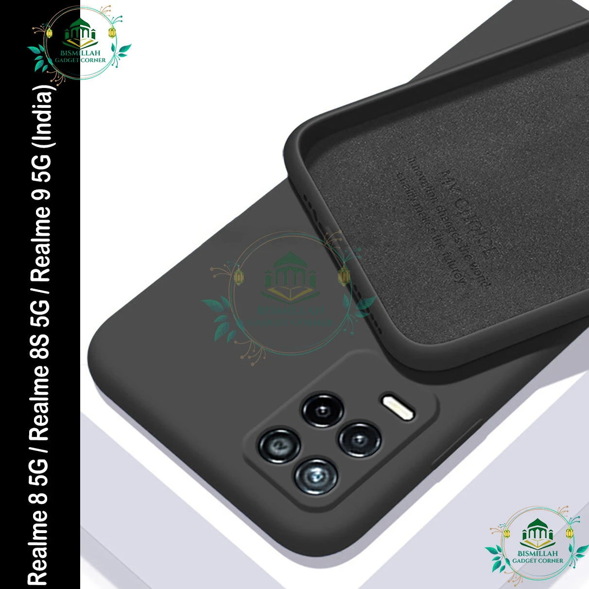 Premium Liquid Silicone Phone case for Realme 8 5G / Realme 8S 5G / Realme 9 5G (India) Liquid Silicon Mobile Back Case Soft Silicone Phone Cover