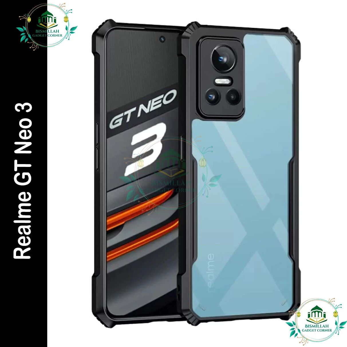Xundd Back Cover for Realme GT Neo 3 Transparent Hybrid Hard PC Back Bumper