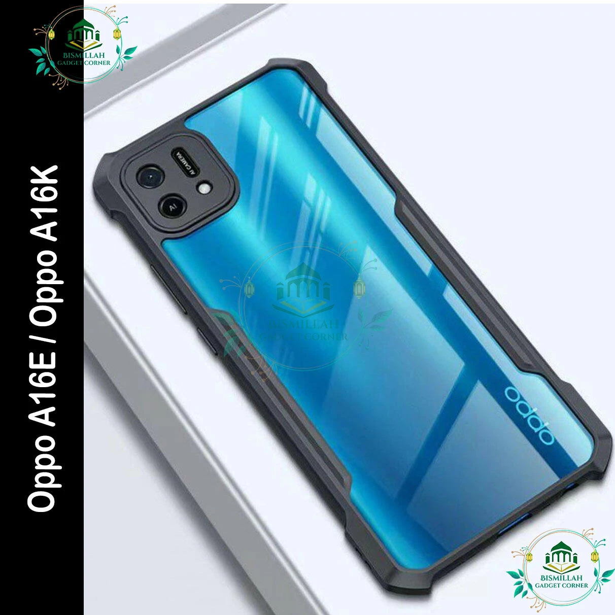 Xundd Back Cover for Oppo A16E / Oppo A16K Transparent Hybrid Hard PC Back Bumper
