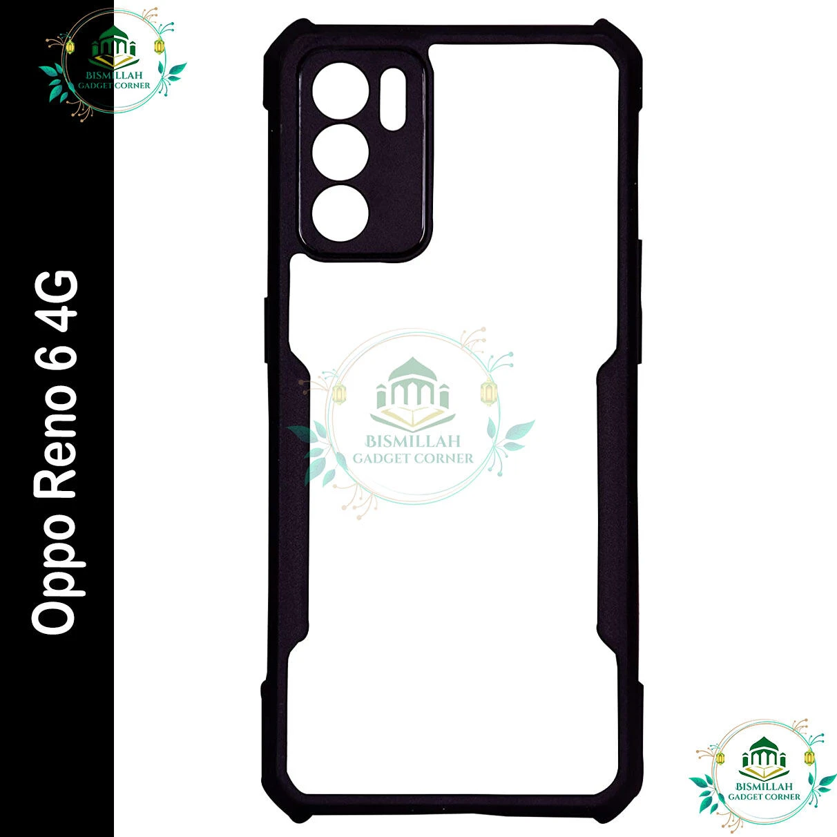Xundd Back Cover for OPPO Reno 6 4g Transparent Hybrid Hard PC Back Bumper