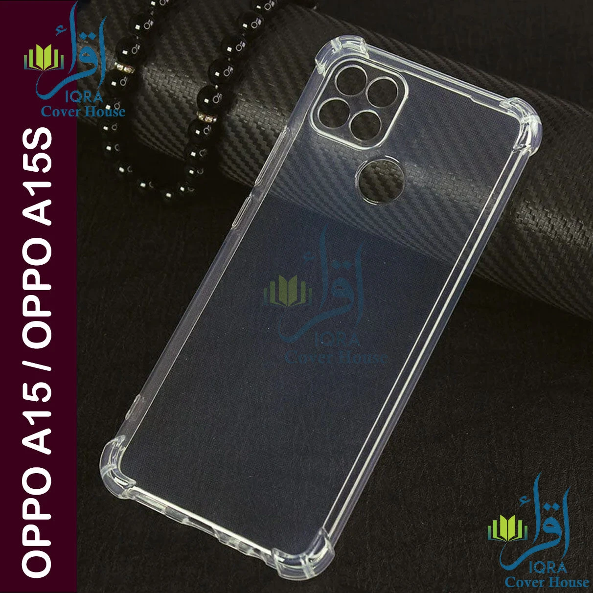 Transparent back cover For OPPO A15 / OPPO A15S Luxury transparent Protect Back Cover Soft Case