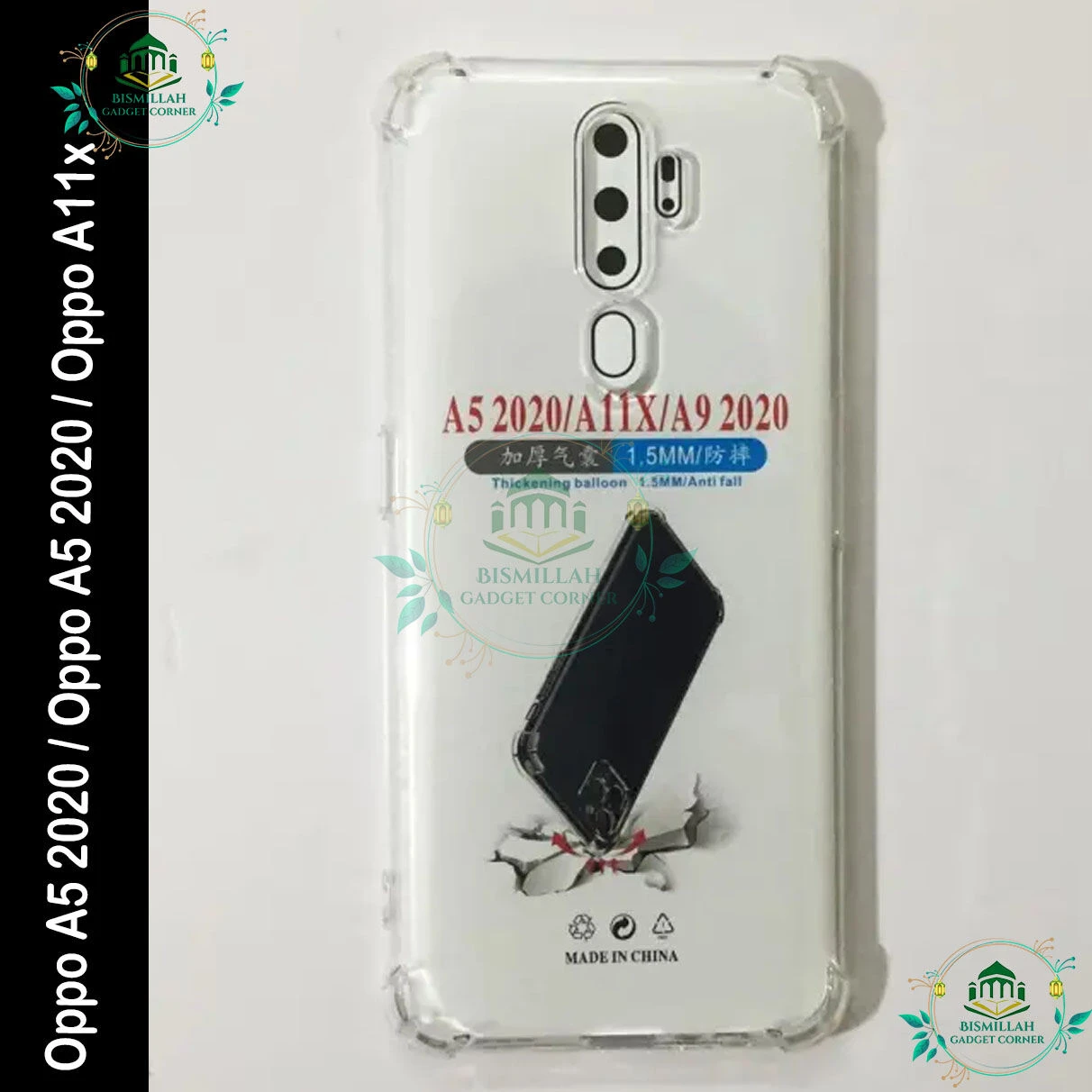 Transparent back cover For Oppo A5 2020 / Oppo A5 2020 / Oppo A11x Luxury transparent Protect Back Cover Soft Case