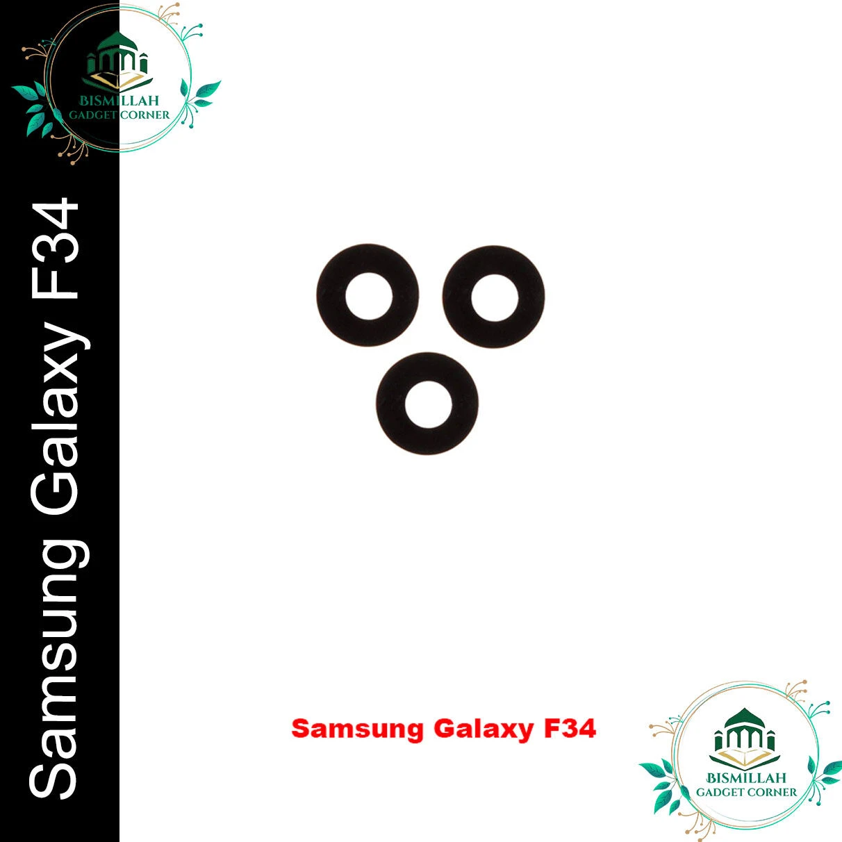 Main Camera Glass For Samsung Galaxy F34 Rear Facing Camera Glass Lens Replacement