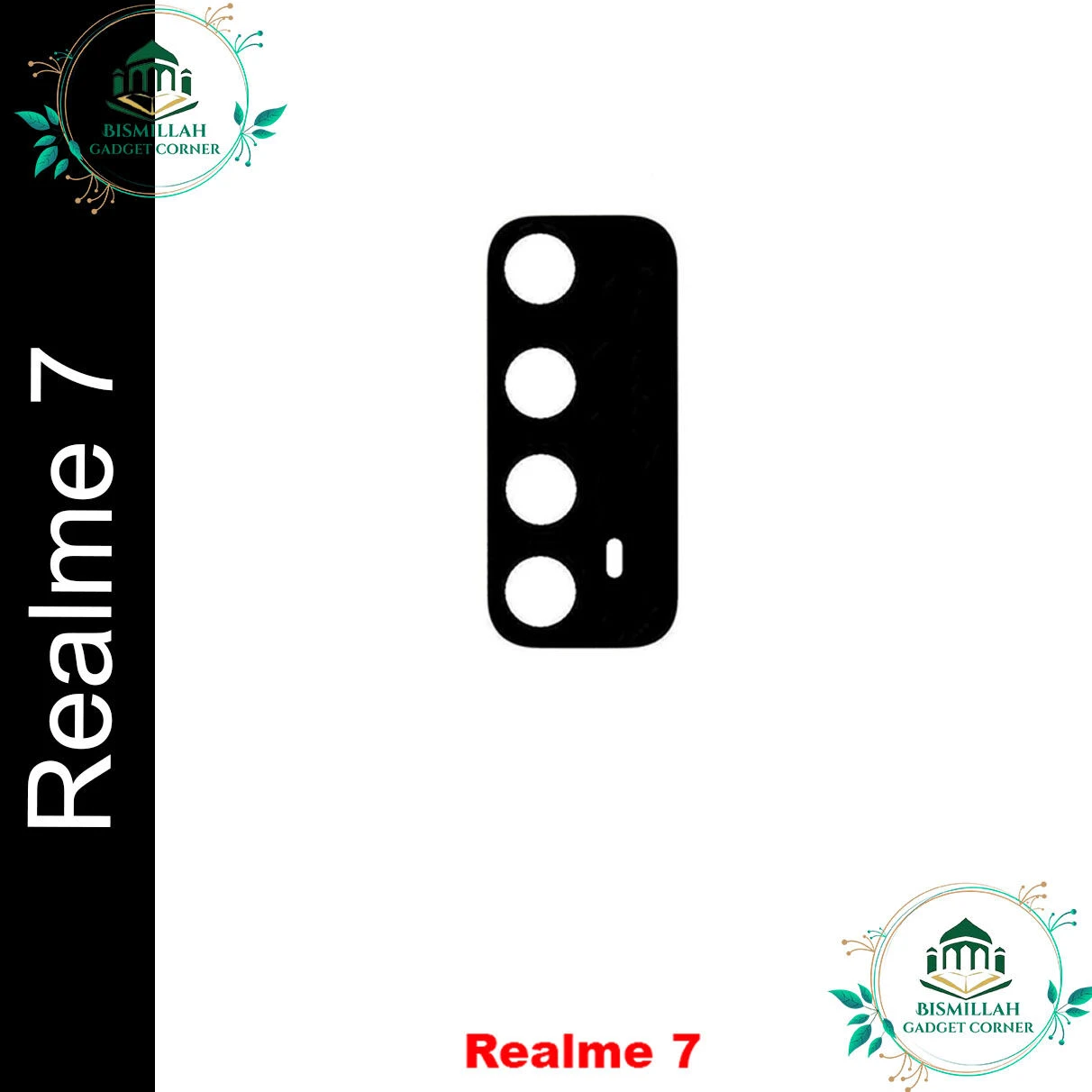 Main Camera Glass For Realme 7 Rear Facing Camera Glass Lens Replacement