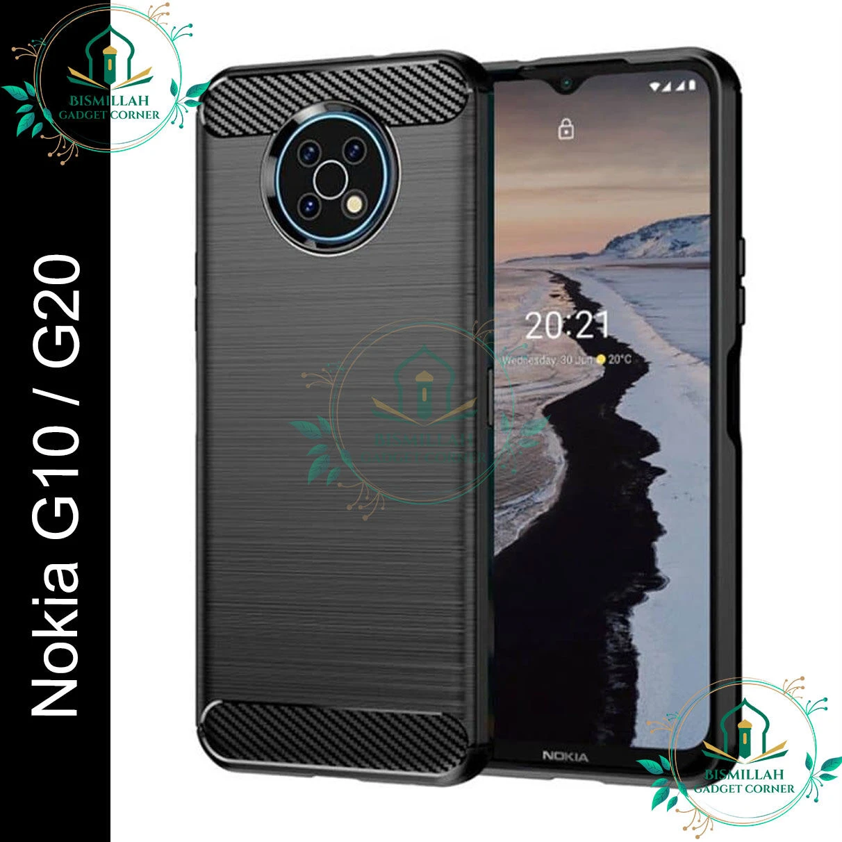 Spyzone For Nokia G10 / Nokia G20 Carbon Fiber Phone Case Soft TPU Slim Fashion Non-Slip Protective back cover