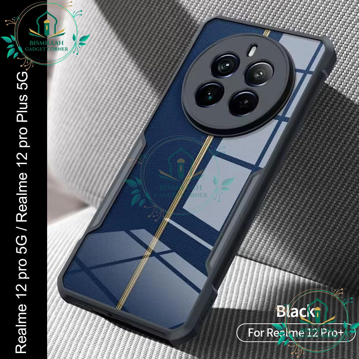 Xundd Back Cover for Realme 12 pro 5G / Realme 12 pro Plus 5G Transparent Hybrid Hard PC Back Bumper