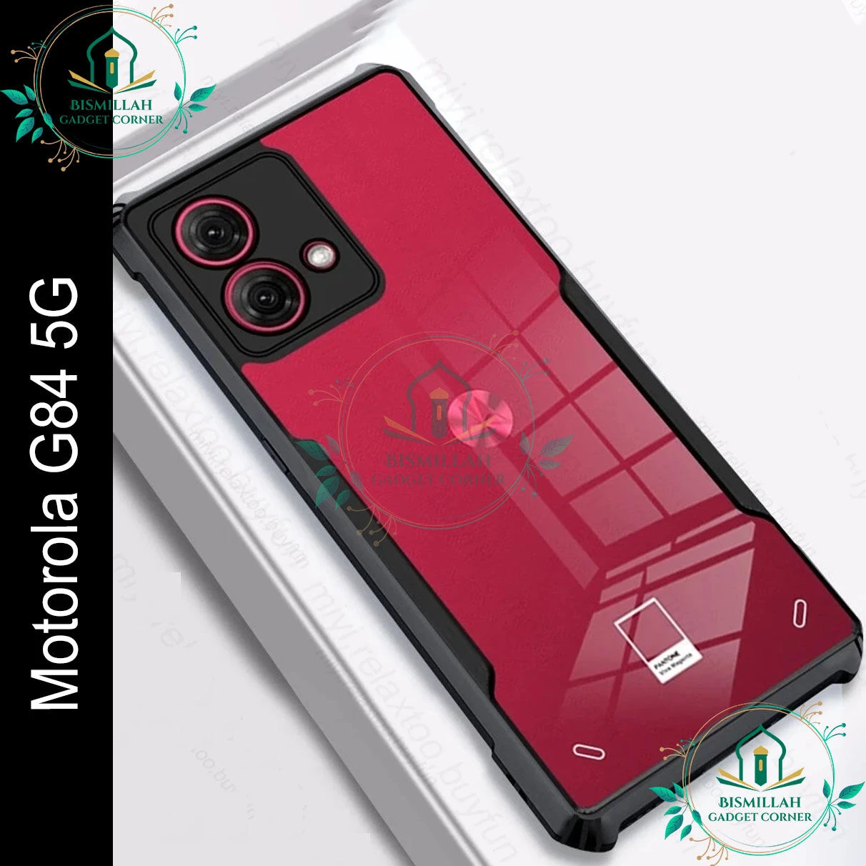 Xundd Back Cover for Motorola Moto G84 5G Transparent Hybrid Hard PC Back Bumper