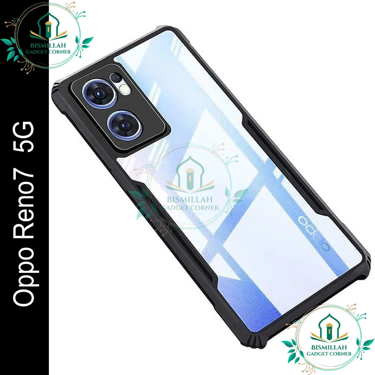 Xundd Back Cover for Oppo Reno7 5G Transparent Hybrid Hard PC Back Bumper