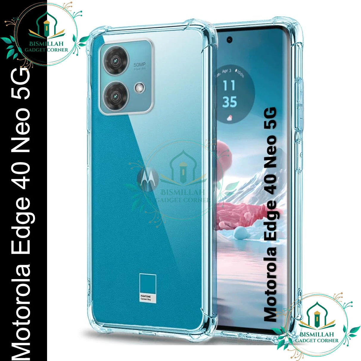 Transparent back cover For Motorola Edge 40 Neo 5G Luxury transparent Protect Back Cover Soft Case