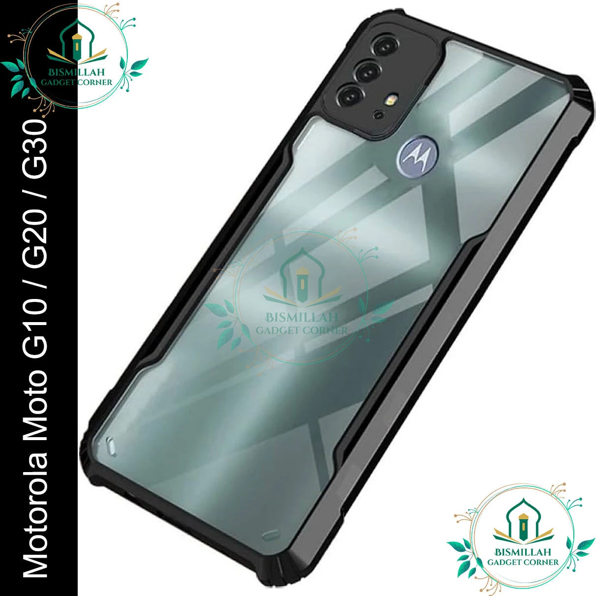 Xundd Back Cover for Motorola Moto G10 / Motorola Moto G20 / Motorola Moto G30 Transparent Hybrid Hard PC Back Bumper
