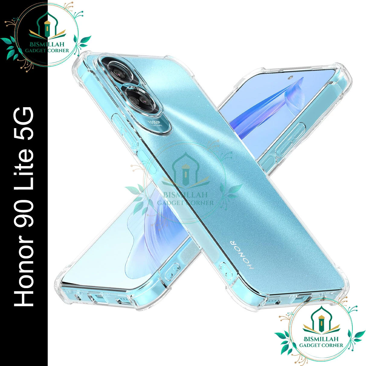 Transparent back cover For Honor 90 Lite 5g Luxury transparent Protect Back Cover Soft Case