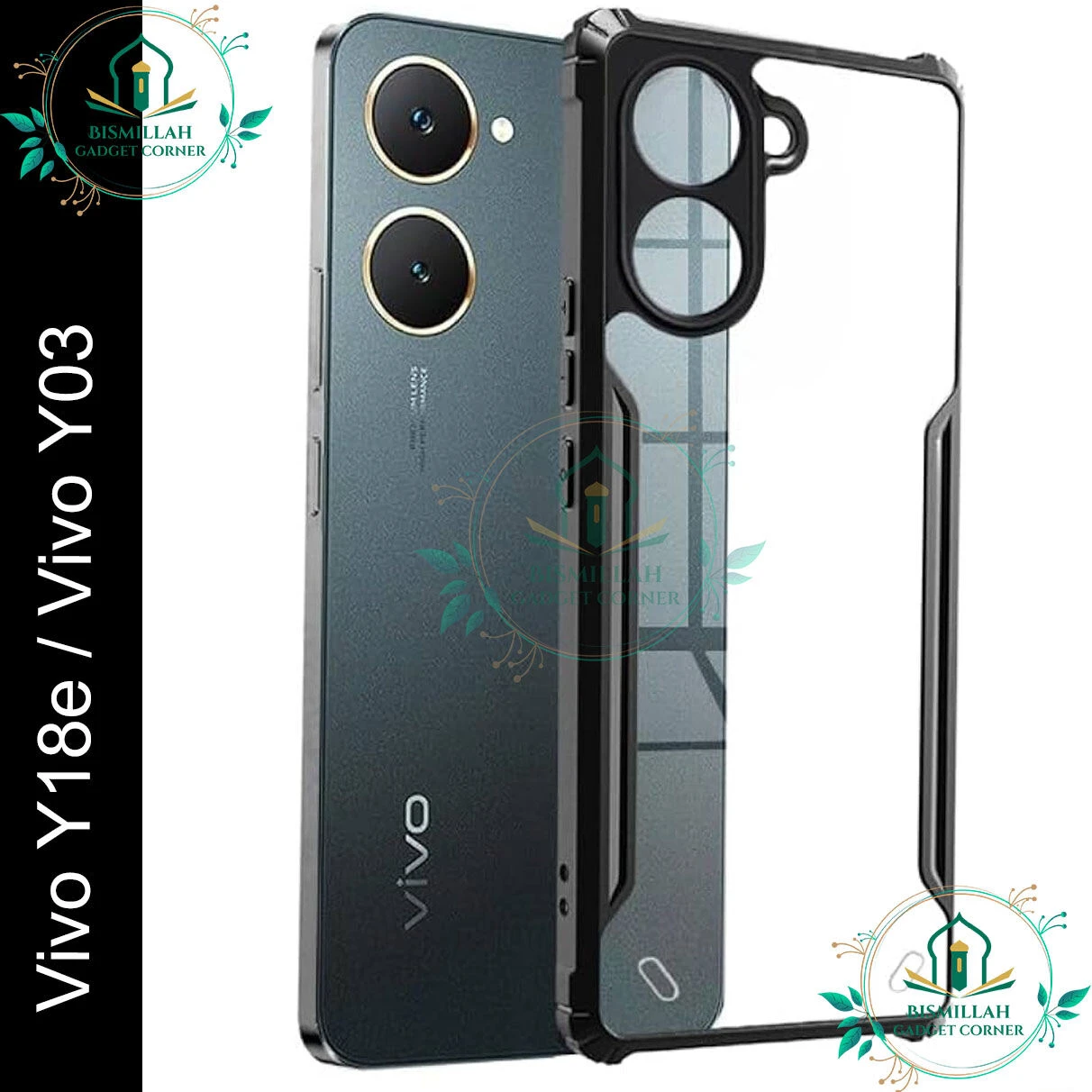 Premium Phone case for Vivo Y18E / vivo Y03 / Vivo Y18 back cover Mobile Back Case Soft Silicone Phone Cover Vivo Y18E / vivo Y03 / Vivo Y18 back cover