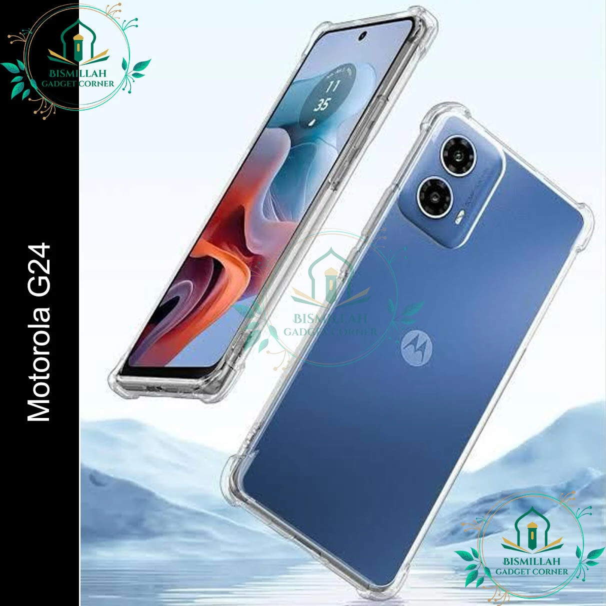 Transparent back cover For Motorola Moto G24 Luxury transparent Protect Back Cover Soft Case