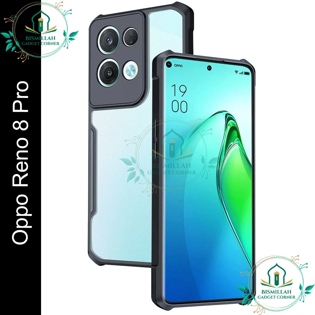 Xundd Back Cover for Oppo Reno8 Pro 5G Transparent Hybrid Hard PC Back Bumper
