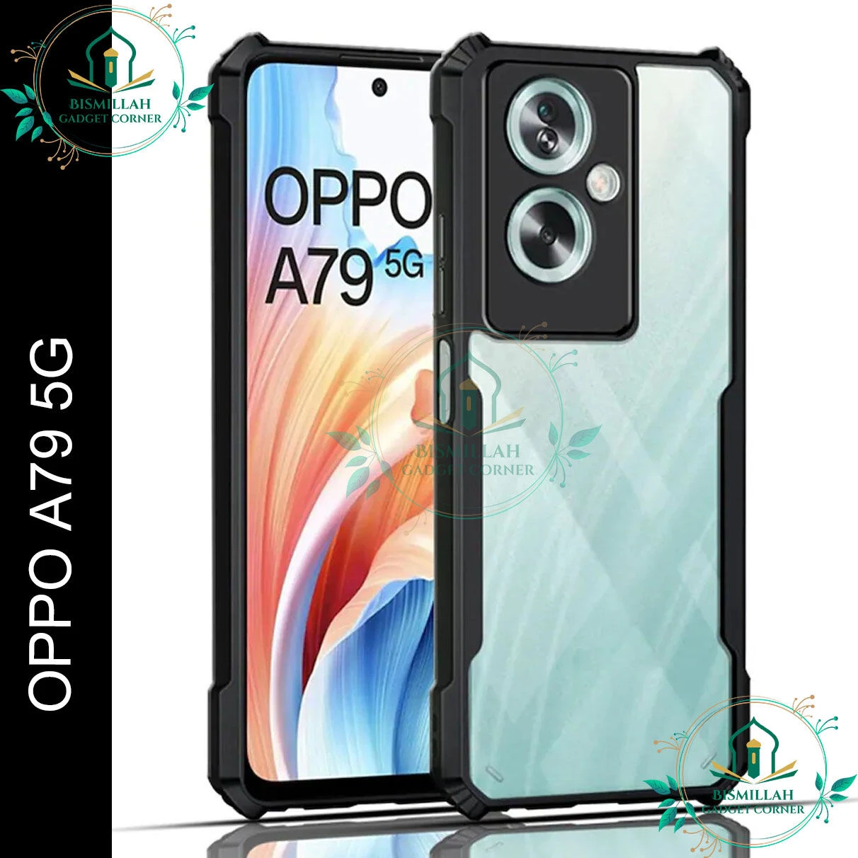 Xundd Back Cover for OPPO A79 5G Transparent Hybrid Hard PC Back Bumper