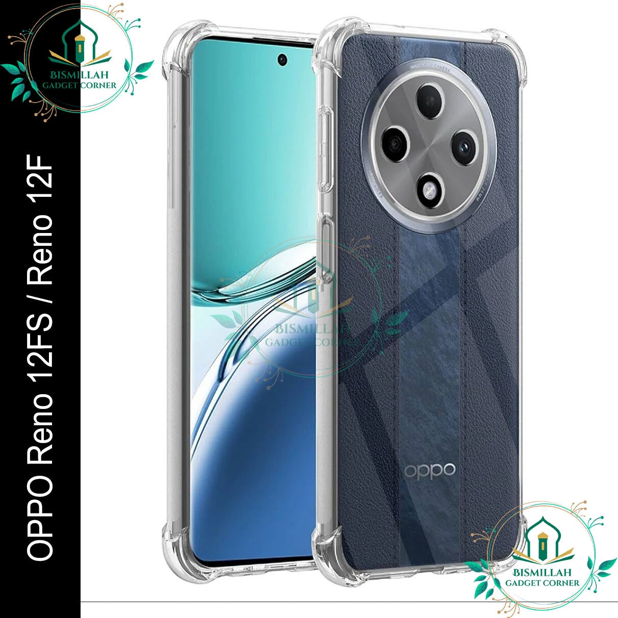 Transparent back cover For OPPO Reno 12FS 5G / OPPO Reno12 F 5G Luxury transparent Protect Back Cover Soft Case