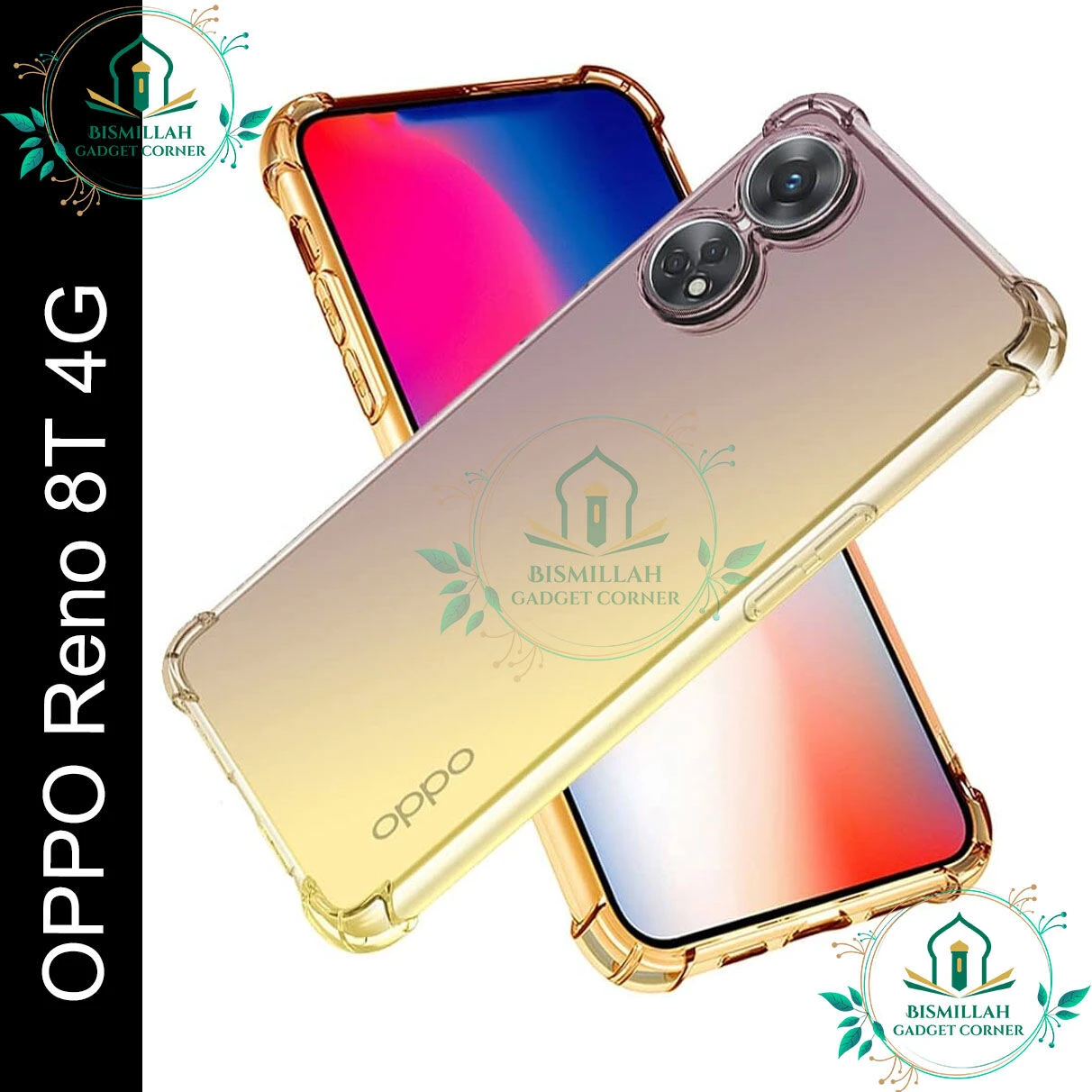 Transparent back cover For OPPO Reno8 T 4G Luxury transparent Protect Back Cover Soft Case