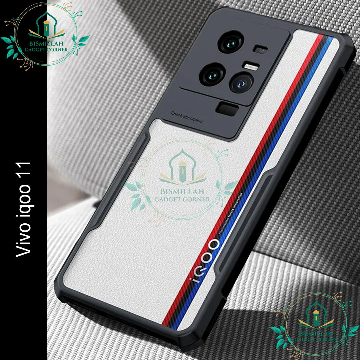 Xundd Back Cover for vivo iQOO 11 5G Transparent Hybrid Hard PC Back Bumper