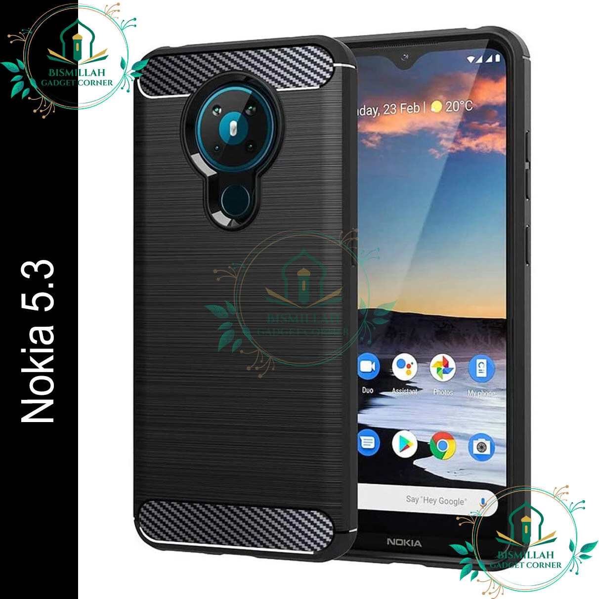 Spigen cover For Nokia 5.3 Carbon Fiber Back cover Soft Slim Fashion Non-Slip Protective Carbon Fiber Phone Case