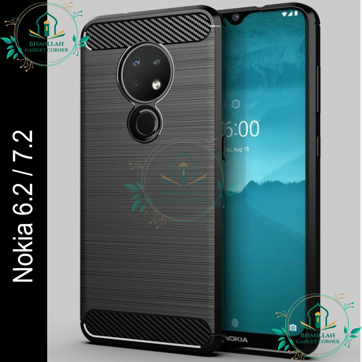 Spigen cover For Nokia 6.2 / Nokia 7.2 Carbon Fiber Back cover Soft Slim Fashion Non-Slip Protective Carbon Fiber Phone Case