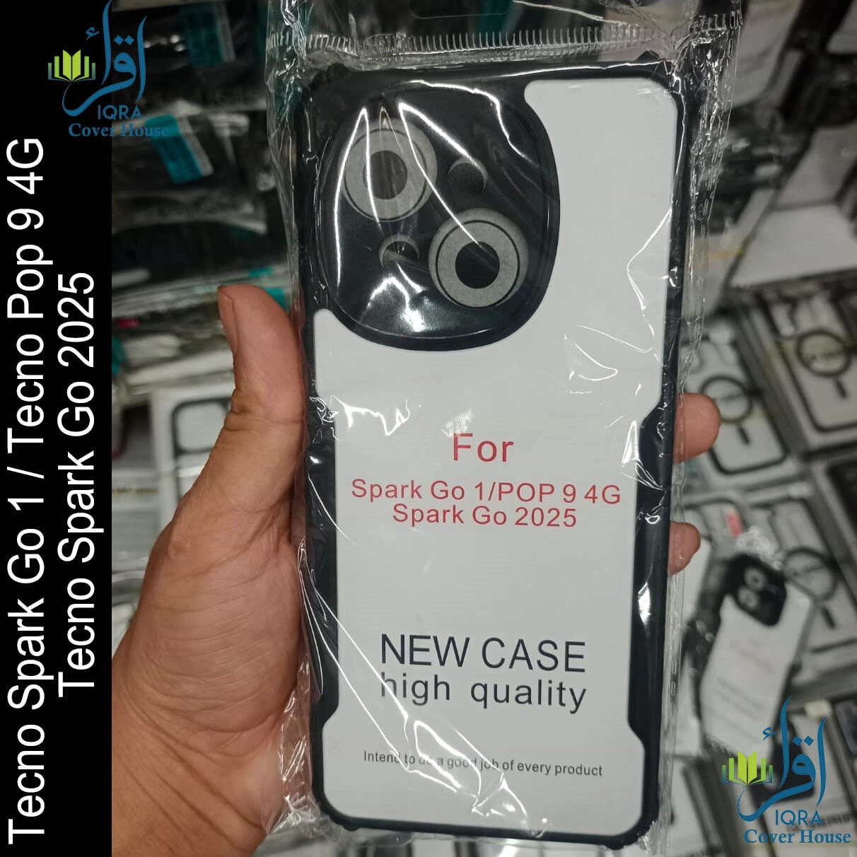 Xundd Back Cover for Tecno Spark Go 1 / Tecno Pop 9 4G / Tecno Spark Go 2025 Transparent Hybrid Hard PC Back Bumper
