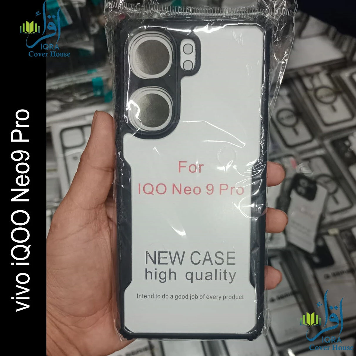 Xundd Back Cover for vivo iQOO Neo9 Pro Transparent Hybrid Hard PC Back Bumper