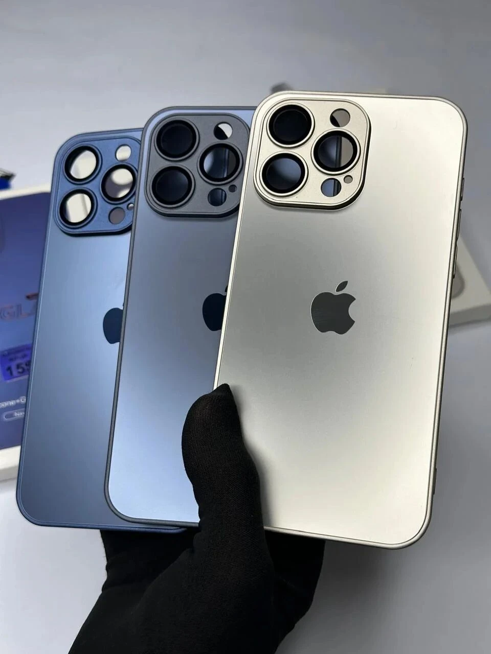 AG Glass Case With Apple Logo Case for Iphone 13 pro max | Iphone 13 pro Max