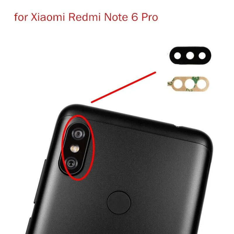 For Xiaomi Redmi Note 6 Pro camera main glass lens Rear Facing Camera Glass Lens Replacement