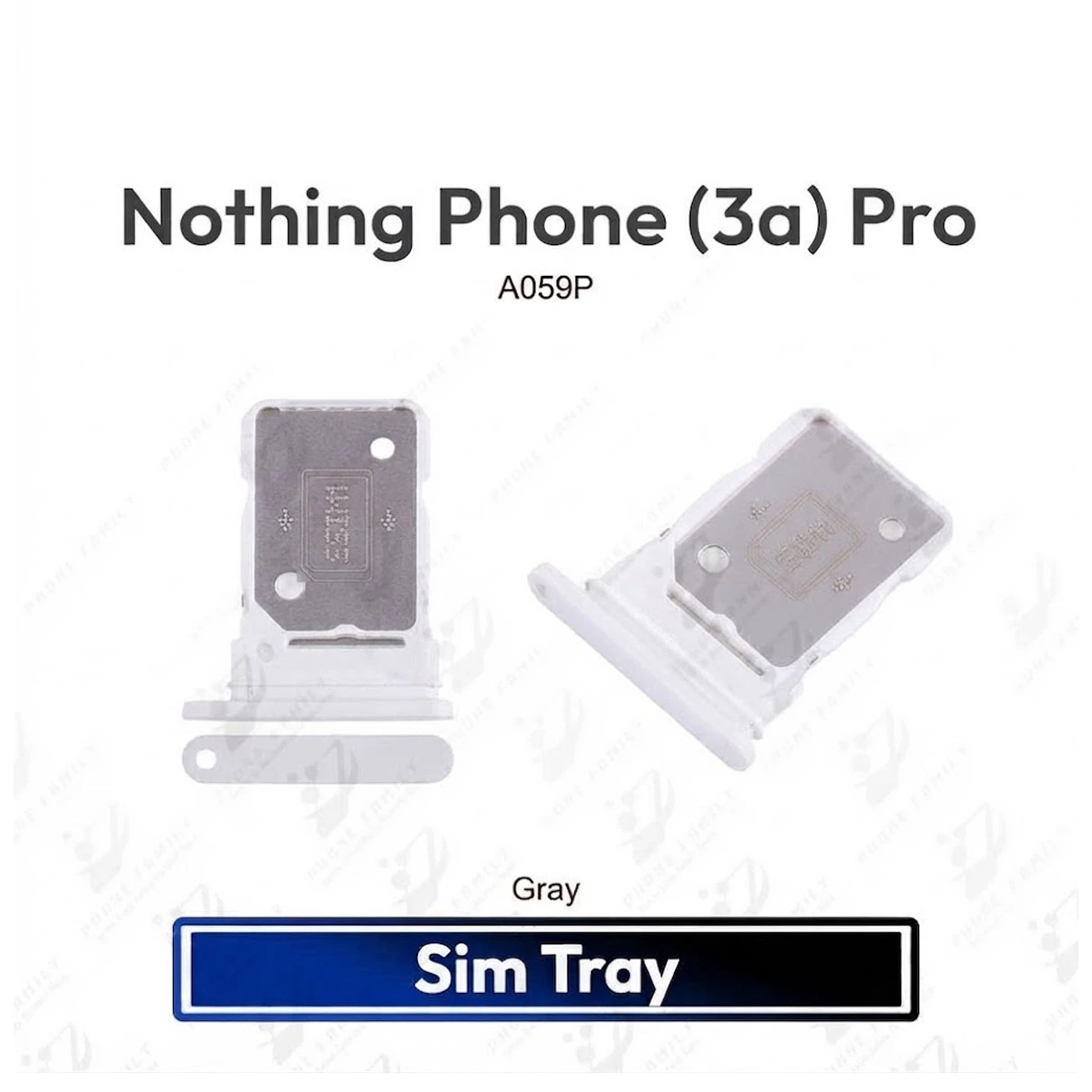 Nothing Phone (3a) Pro Tray / Sim Slot /SD Card Tray /Holder Card compatible Replacement Parts | A059P