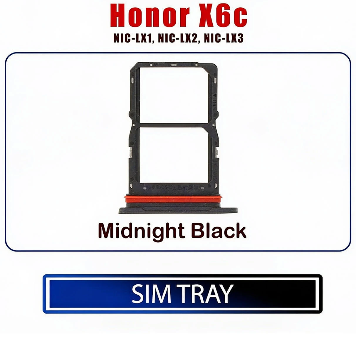 Honor X6c Sim Tray / Sim Slot /SD Card Tray /Holder Card compatible Replacement Parts