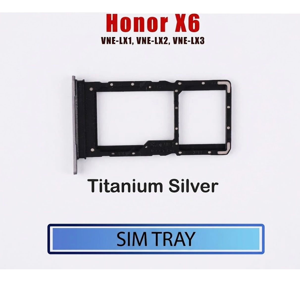 Honor X6 Sim Tray / Sim Slot /SD Card Tray /Holder Card compatible Replacement Parts