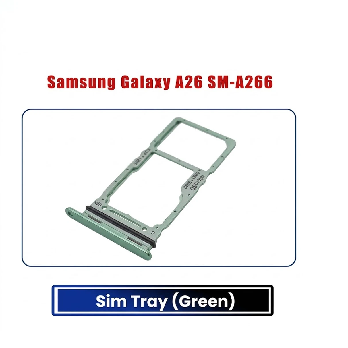For Samsung Galaxy A26 SM-A266 Sim Tray Micro SD Card Slot with Sim Ejector Pin Replacement Parts