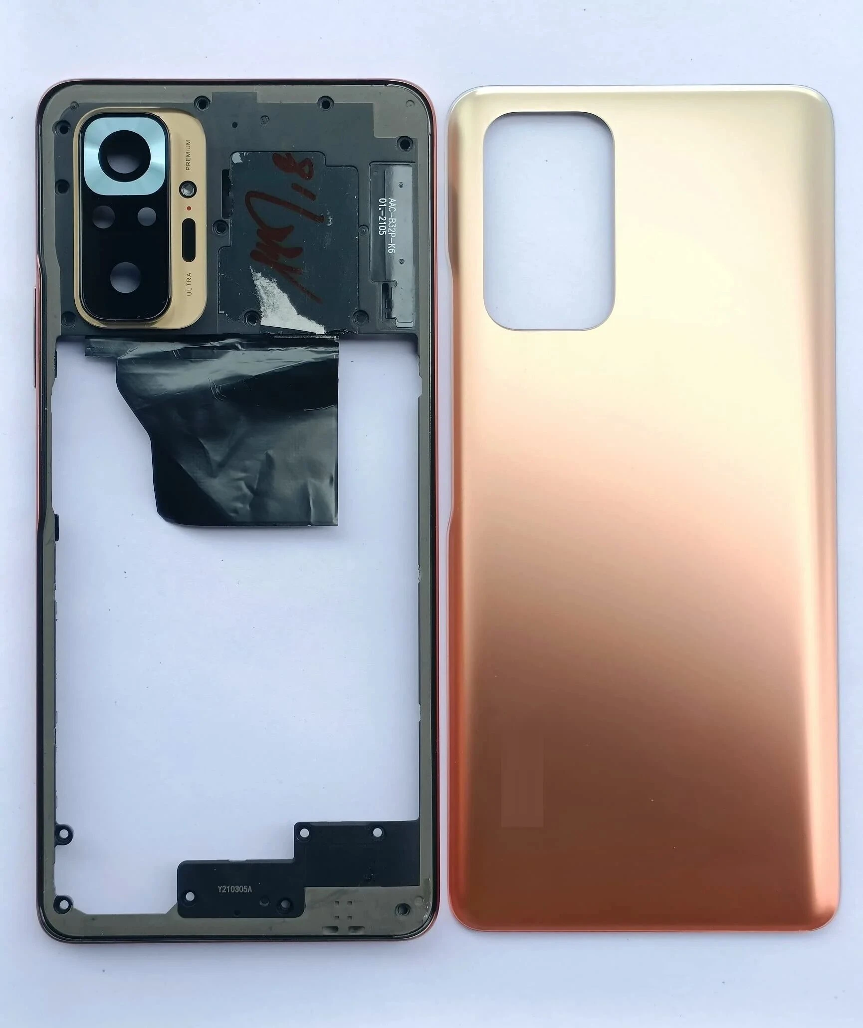redmi note 10 pro (Backshell) Back Panel with Side Frame Housing