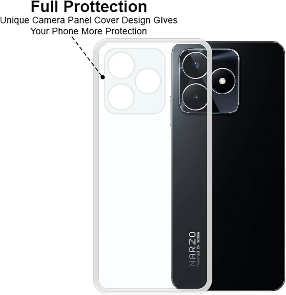 Anti Yellow Clear Back Cover Case REALME C63 4G (TPU case | Raised Edges for Full Camera Protection | Anti-yellow Clear)