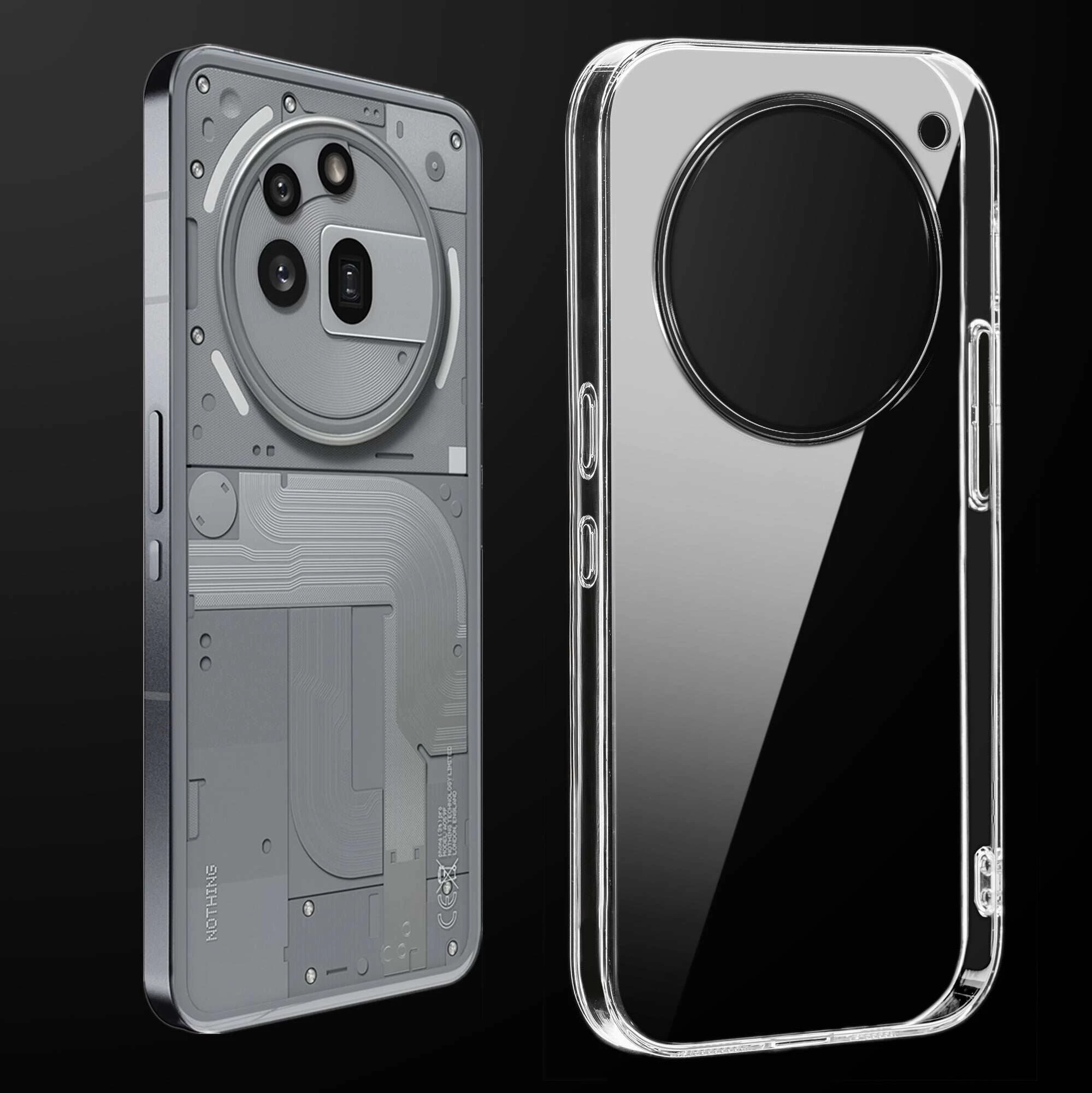 Anti Yellow Clear Back Cover Case NOTHING PHONE 3A PRO (TPU case | Raised Edges for Full Camera Protection | Anti-yellow Clear)