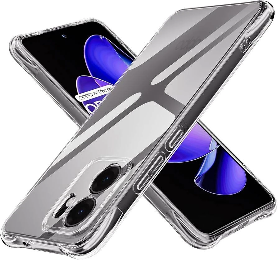 Anti Yellow Clear Back Cover Case OPPO RENO 13F (TPU case | Raised Edges for Full Camera Protection | Anti-yellow Clear)