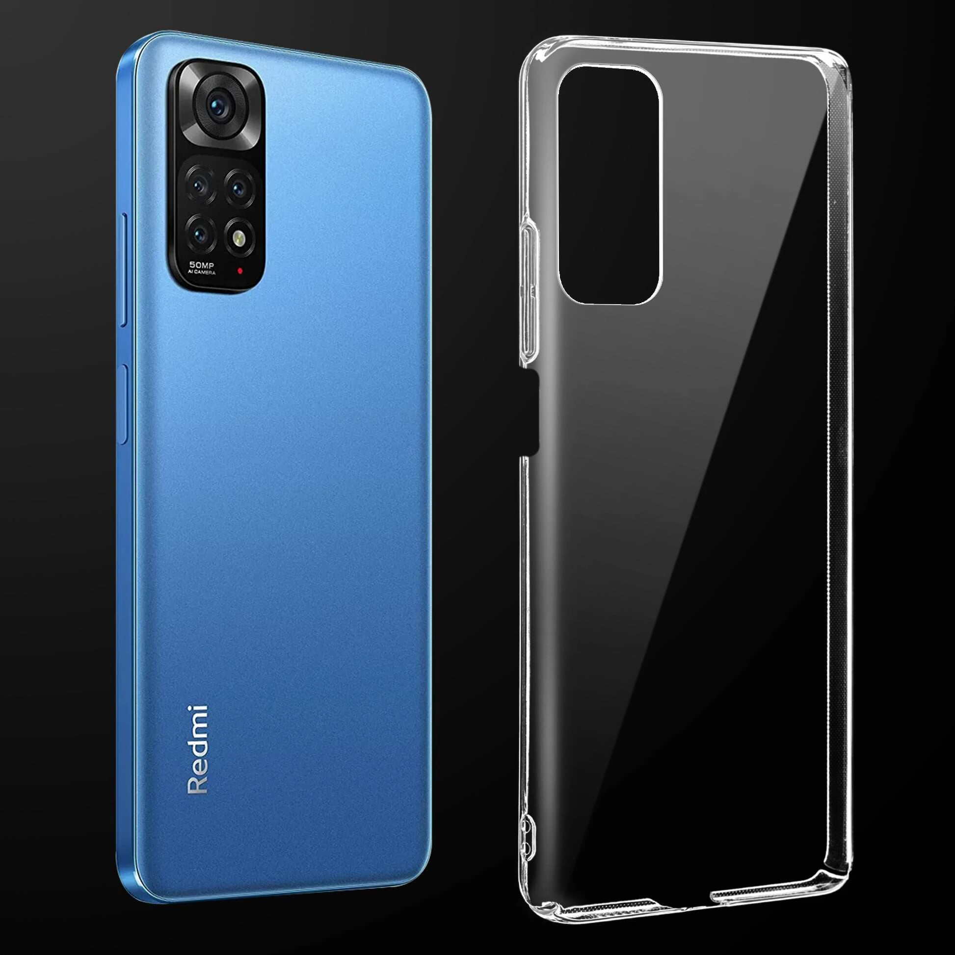 Anti Yellow Clear Back Cover Case REDMI NOTE 11 4G (TPU case | Raised Edges for Full Camera Protection | Anti-yellow Clear)