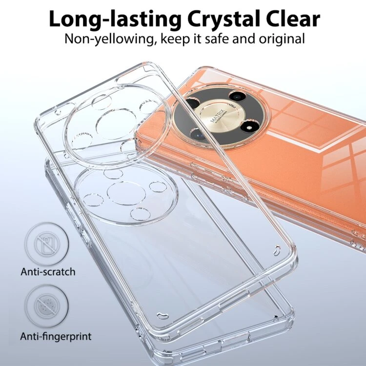 Anti Yellow Clear Back Cover Case HONOR X9B (TPU case | Raised Edges for Full Camera Protection | Anti-yellow Clear)