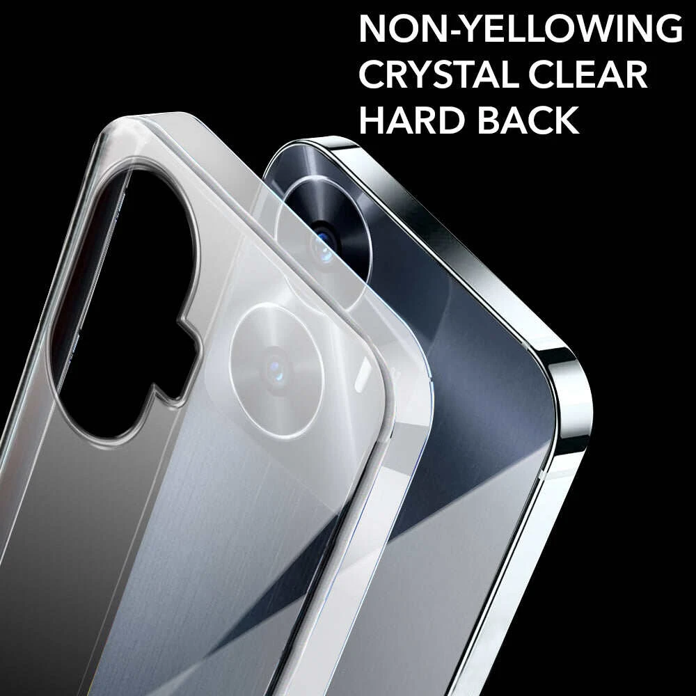 Anti Yellow Clear Back Cover Case REALME C55 (TPU case | Raised Edges for Full Camera Protection | Anti-yellow Clear)