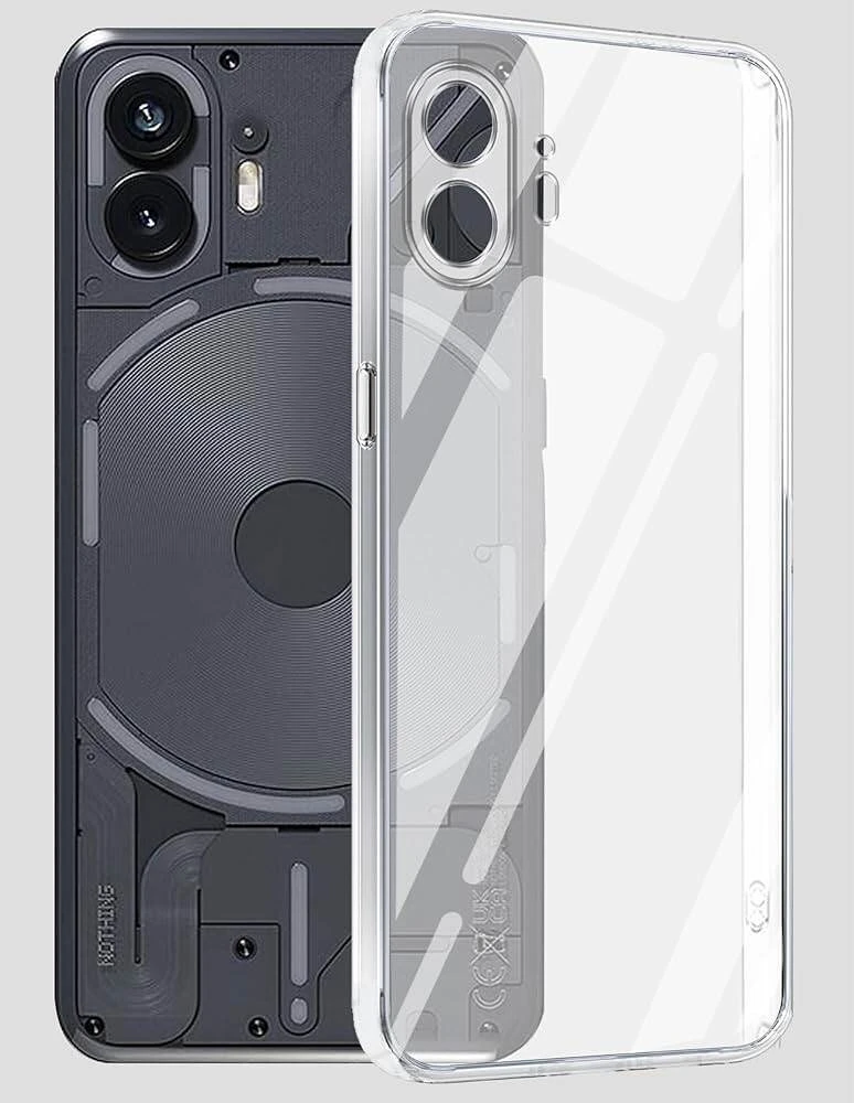 Anti Yellow Clear Back Cover Case NOTHING PHONE 2 (TPU case | Raised Edges for Full Camera Protection | Anti-yellow Clear)