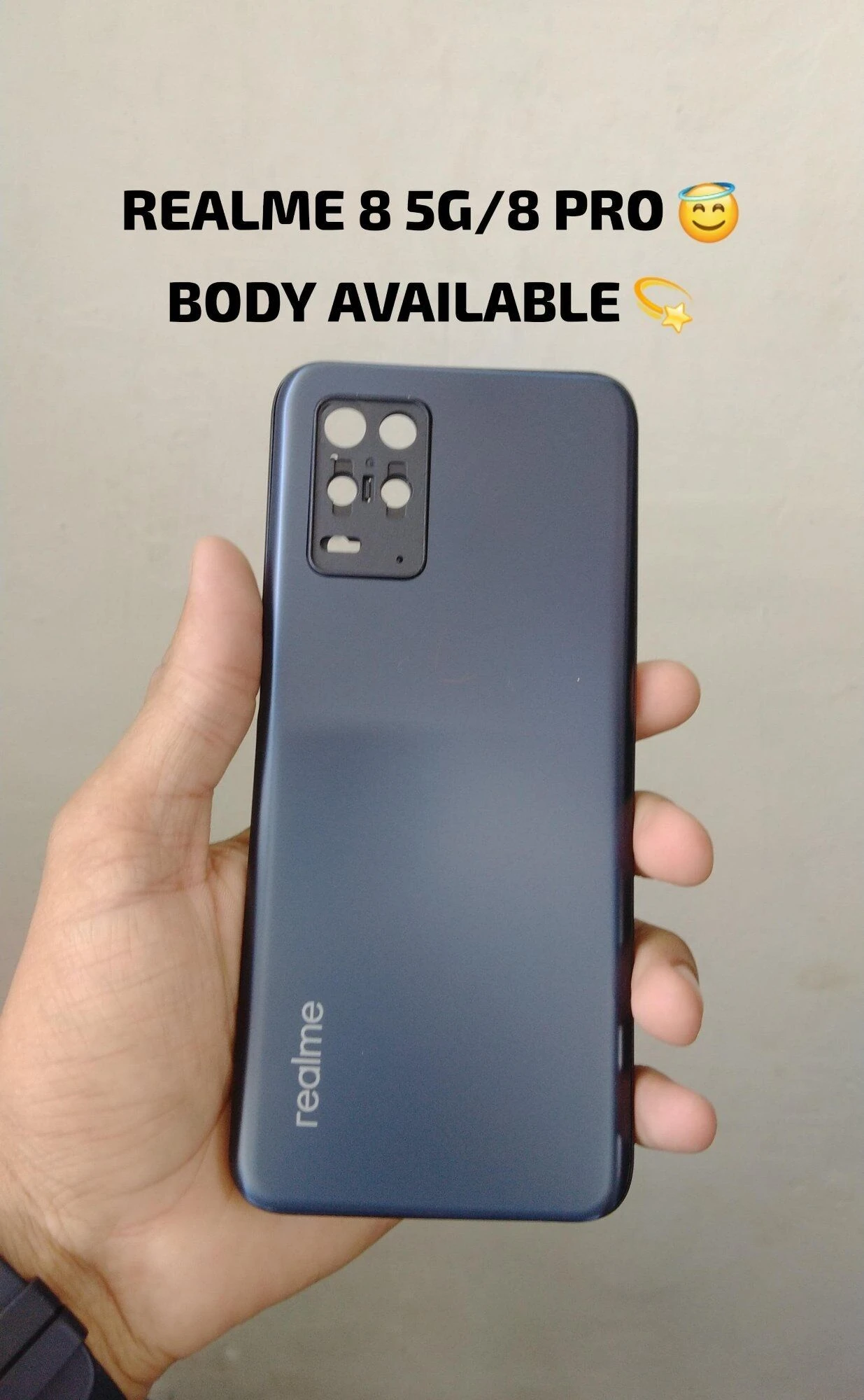 Back Part and Back Shell for realme 8 5g/8 pro with Battery Door – Perfect for Replacement and Repair Use