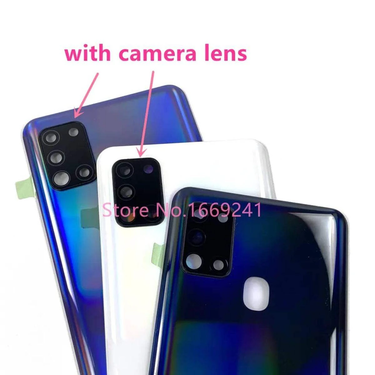 Back Panel Cover+battery Back Cover with lens for Samsung Galaxy A21s