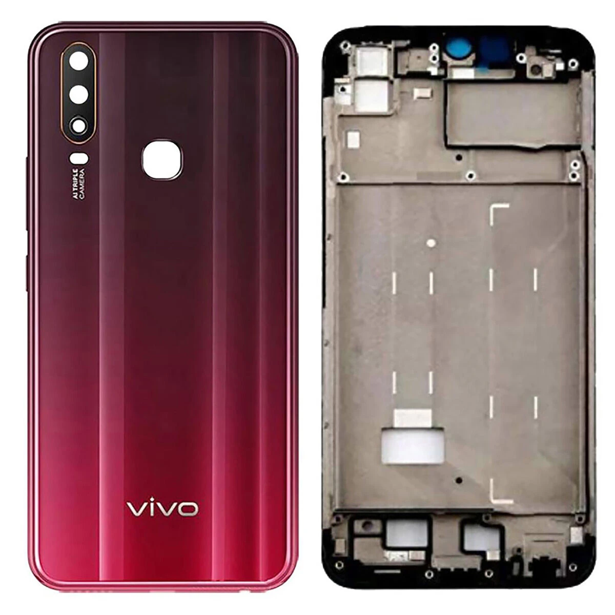 Vivo Y12 / Y15 / Y17 Full Body Housing / Middle Frame Chassis with Back Panel
